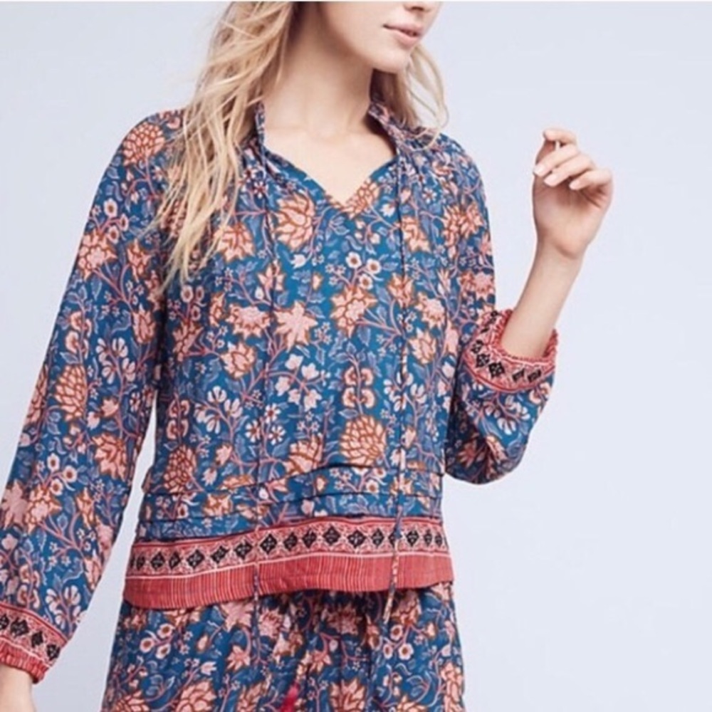 ANTHROPOLOGIE Nat by Natalie Martin Lola Blouse